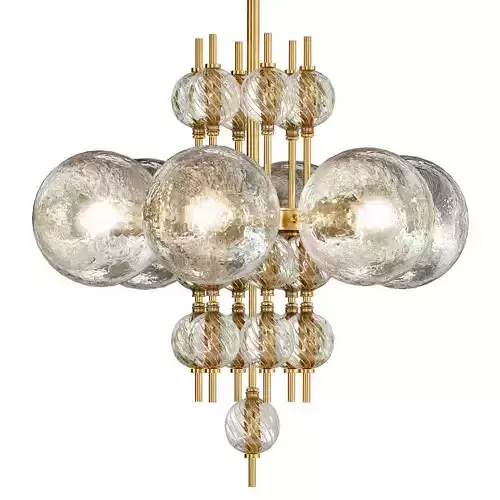 Hudson Valley Calypso 27 14W Aged Brass 6 Light Chandelier