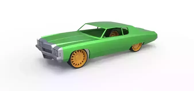 Shell and wheels Chevrolet Impala 1972 Scale 1 to 24