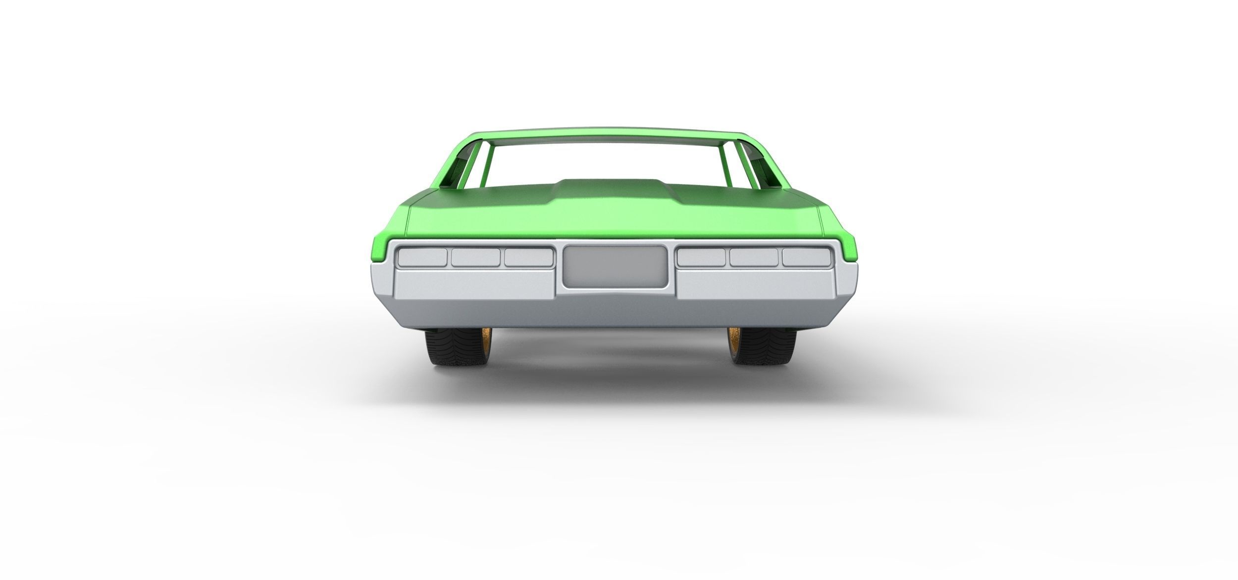 Shell and wheels Chevrolet Impala 1972 Scale 1 to 24 3D print model_13