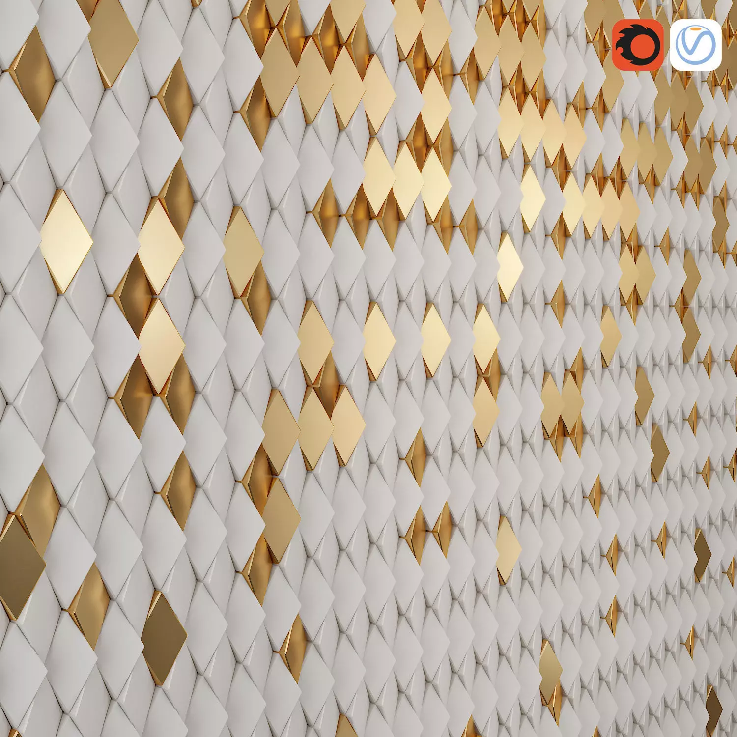 Diamond Columns   3D model_0