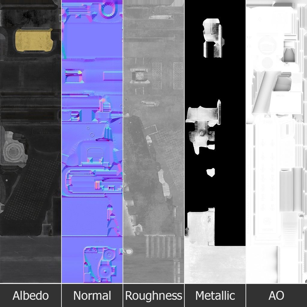 Glock 17 Gen 4 Low-poly 3D model_22