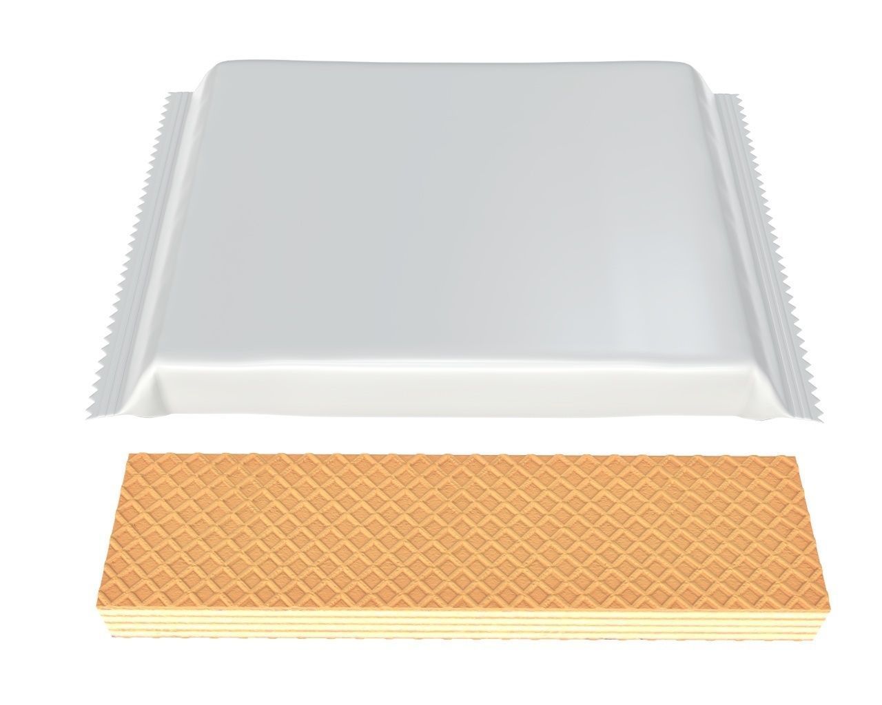 Waffle packaged 3D Model Collection_10