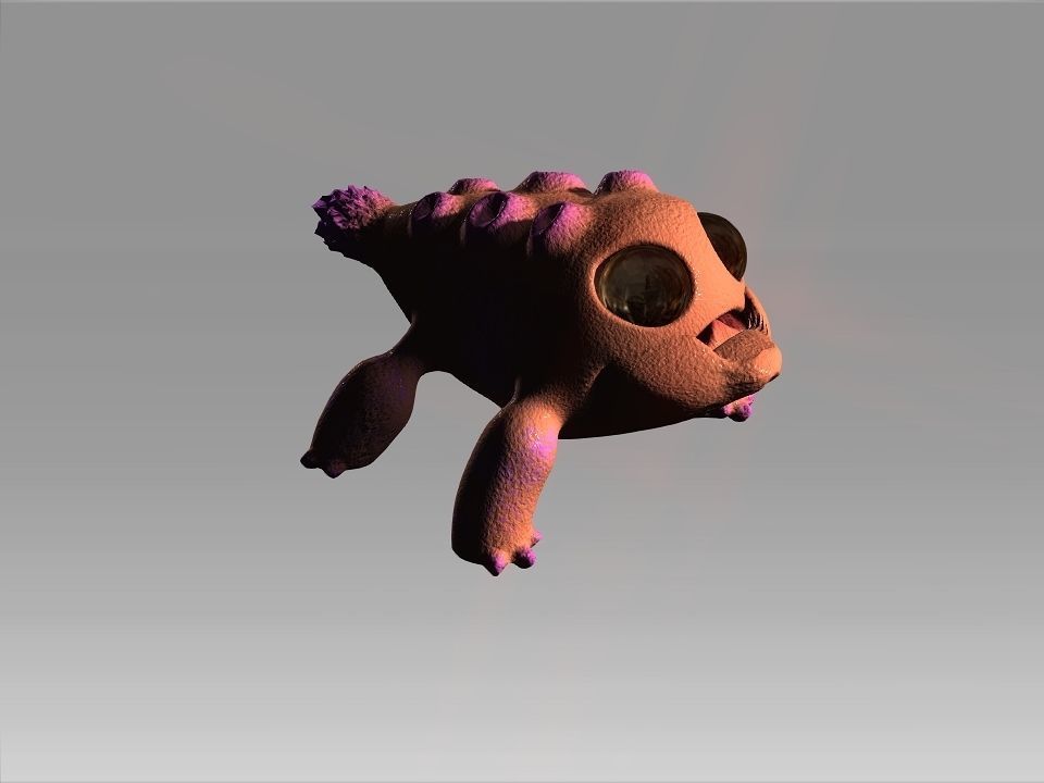 Lizard Fish 3D model_11