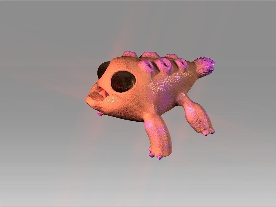 Lizard Fish 3D model_24