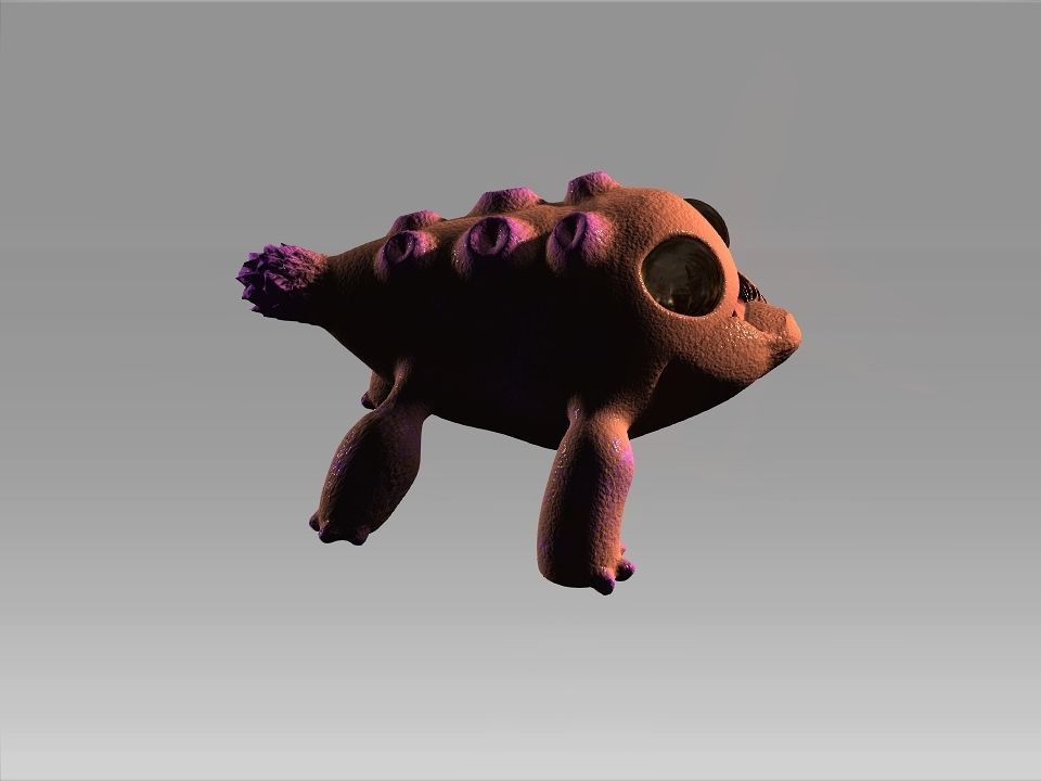 Lizard Fish 3D model_10