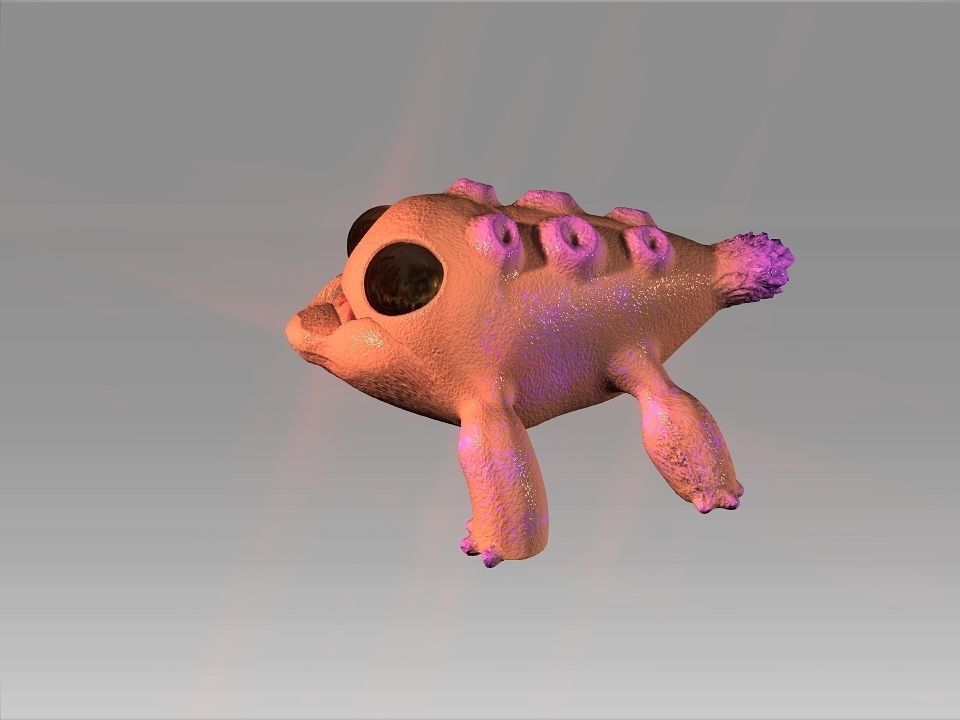 Lizard Fish 3D model_25