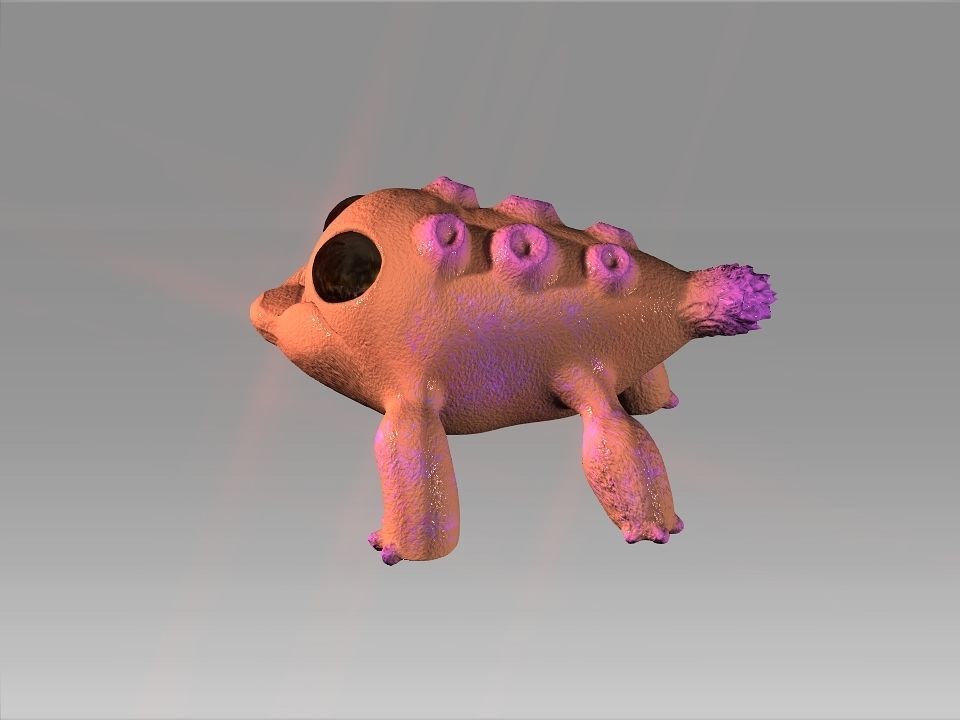 Lizard Fish 3D model_2