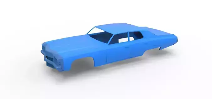 Shell Chevrolet Impala 1972 4 doors Scale 1 to 24