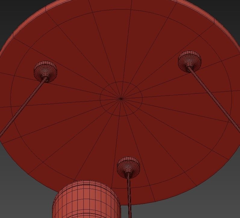 Chrome Marzano 9 Light LED Wagon Wheel Chandelier 3D model_1