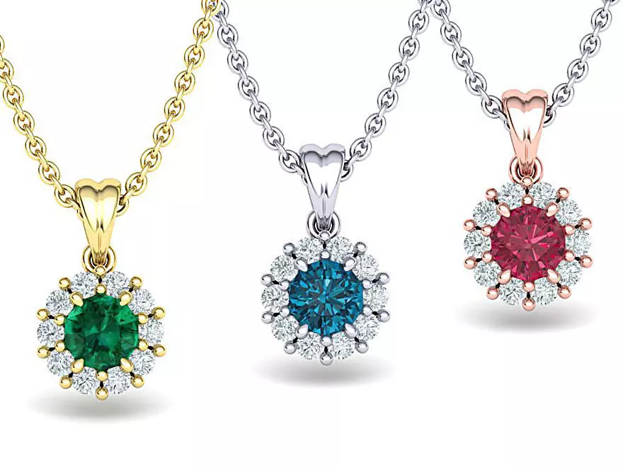 Classic Diana Pendant Diamond Pendant 3D print model