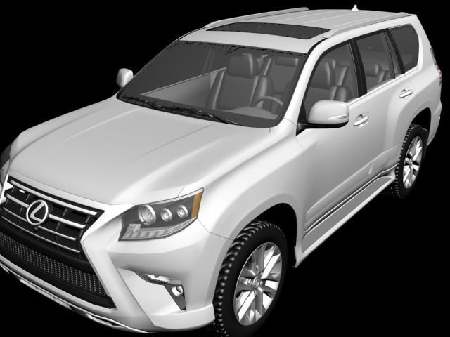 Lexus Gx-460 Low-poly 3D model_4