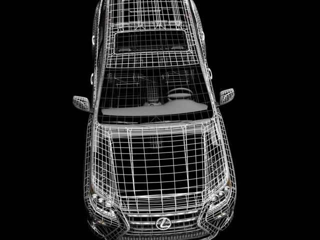 Lexus Gx-460 Low-poly 3D model_7