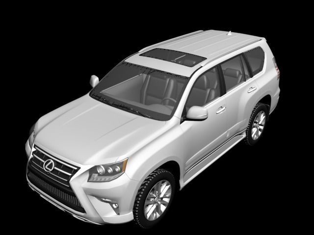 Lexus Gx-460 Low-poly 3D model_1