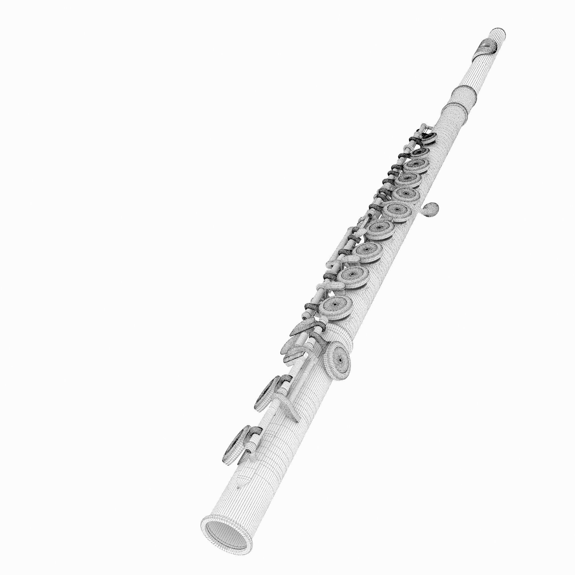 Flute 3D model_9
