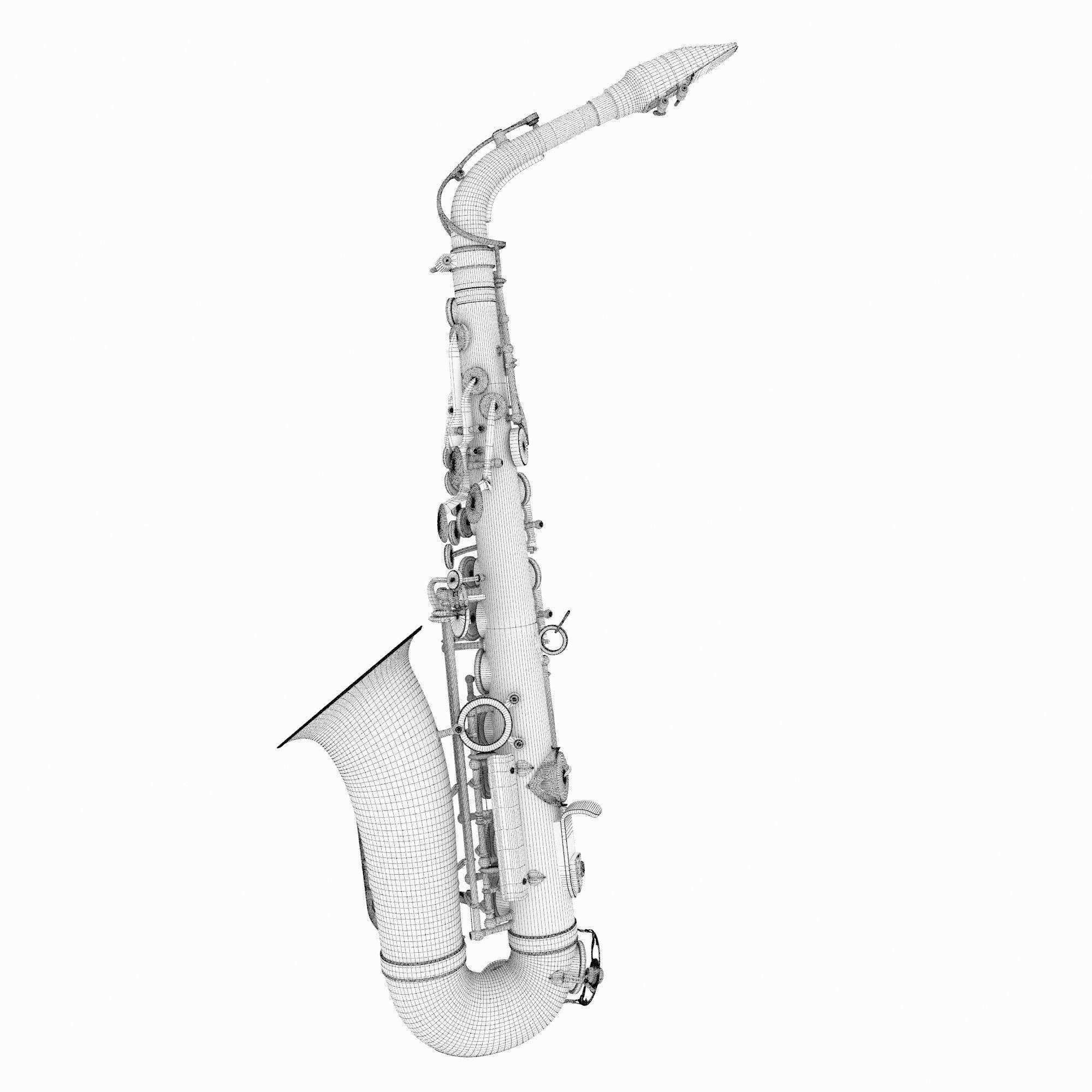 Saxophone 3D model_9