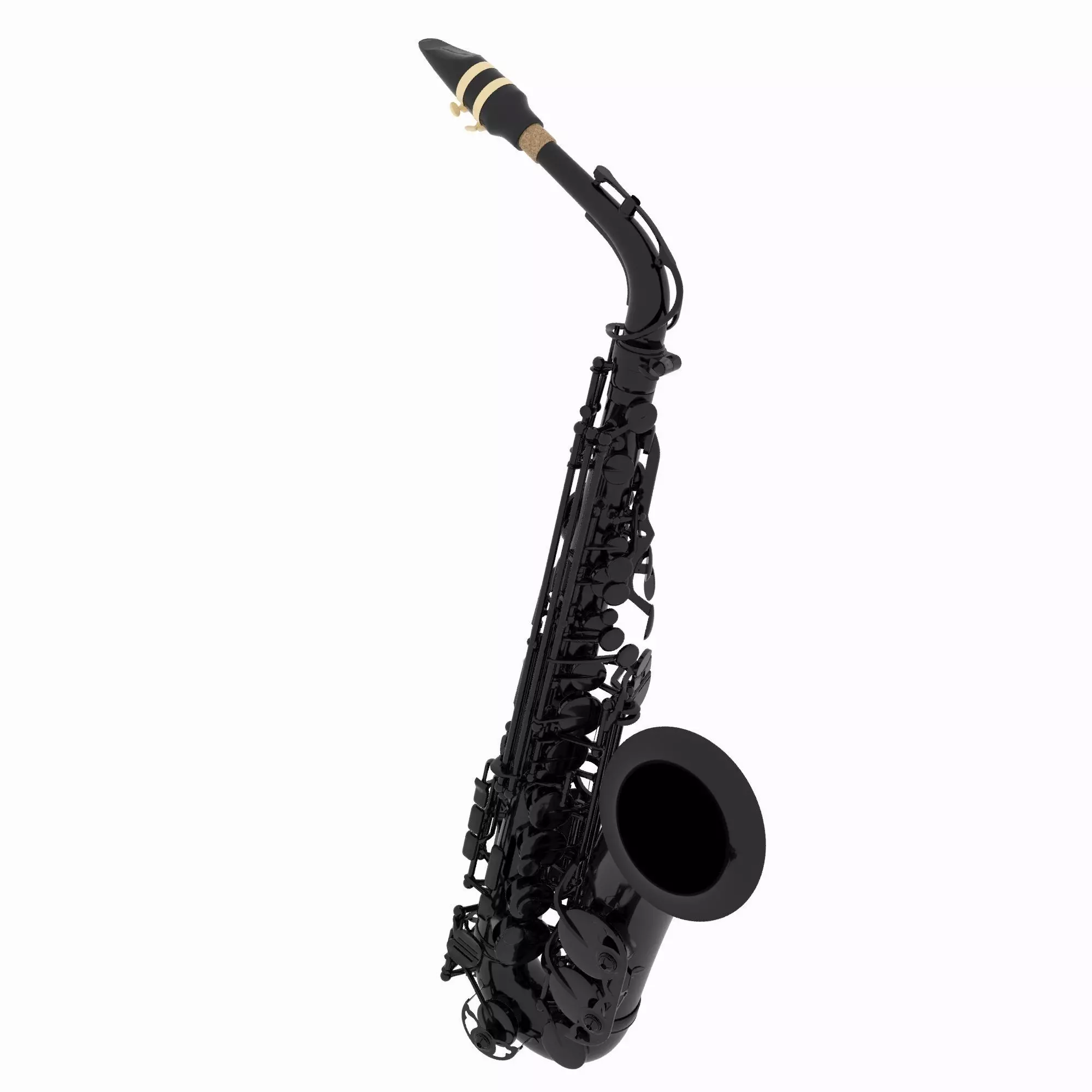 Saxophone 3D model_0