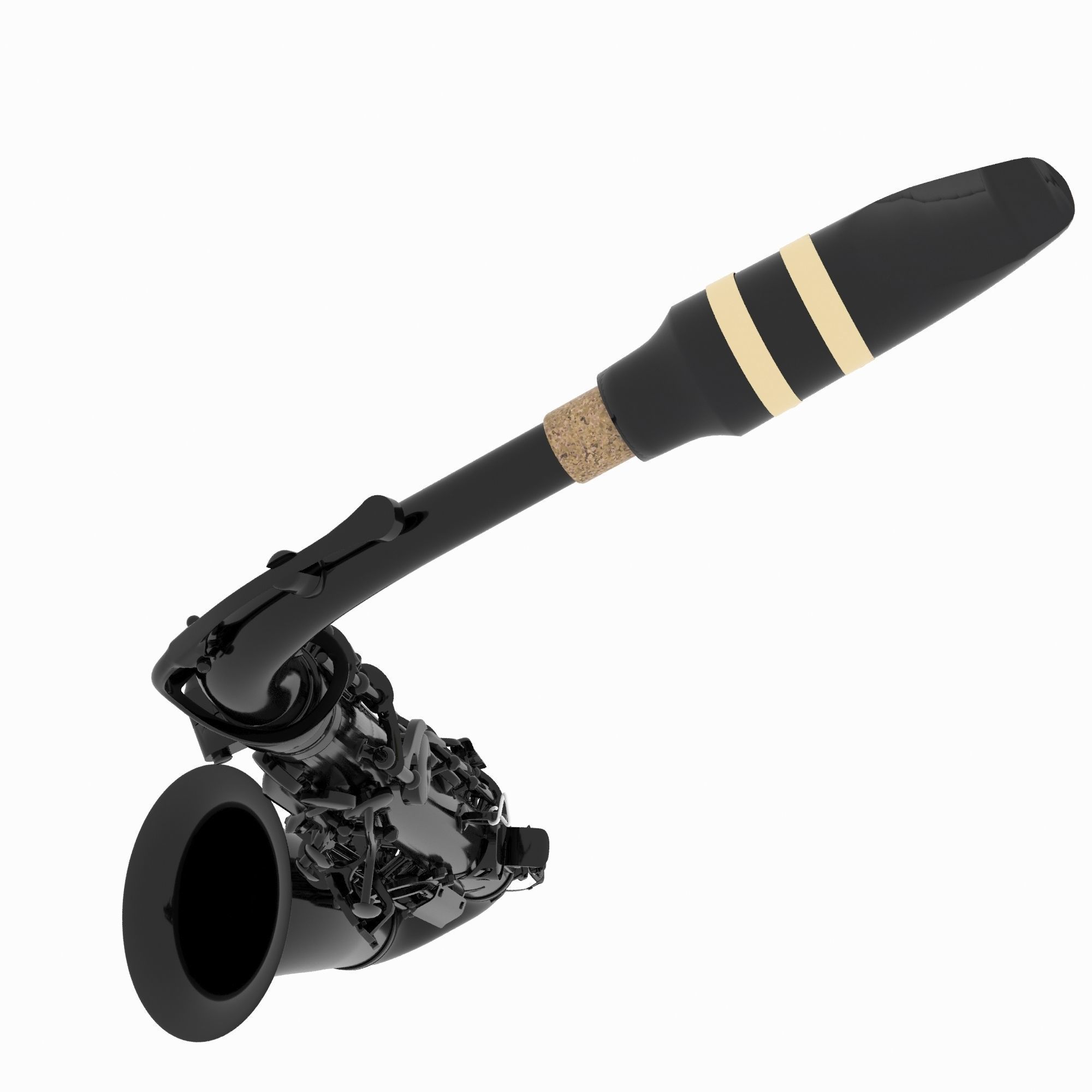 Saxophone 3D model_2