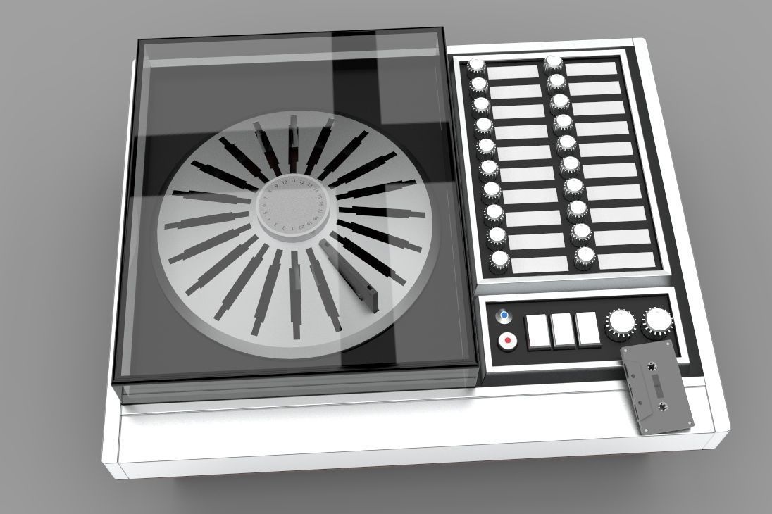  RS-296us cassette player 3D model_7
