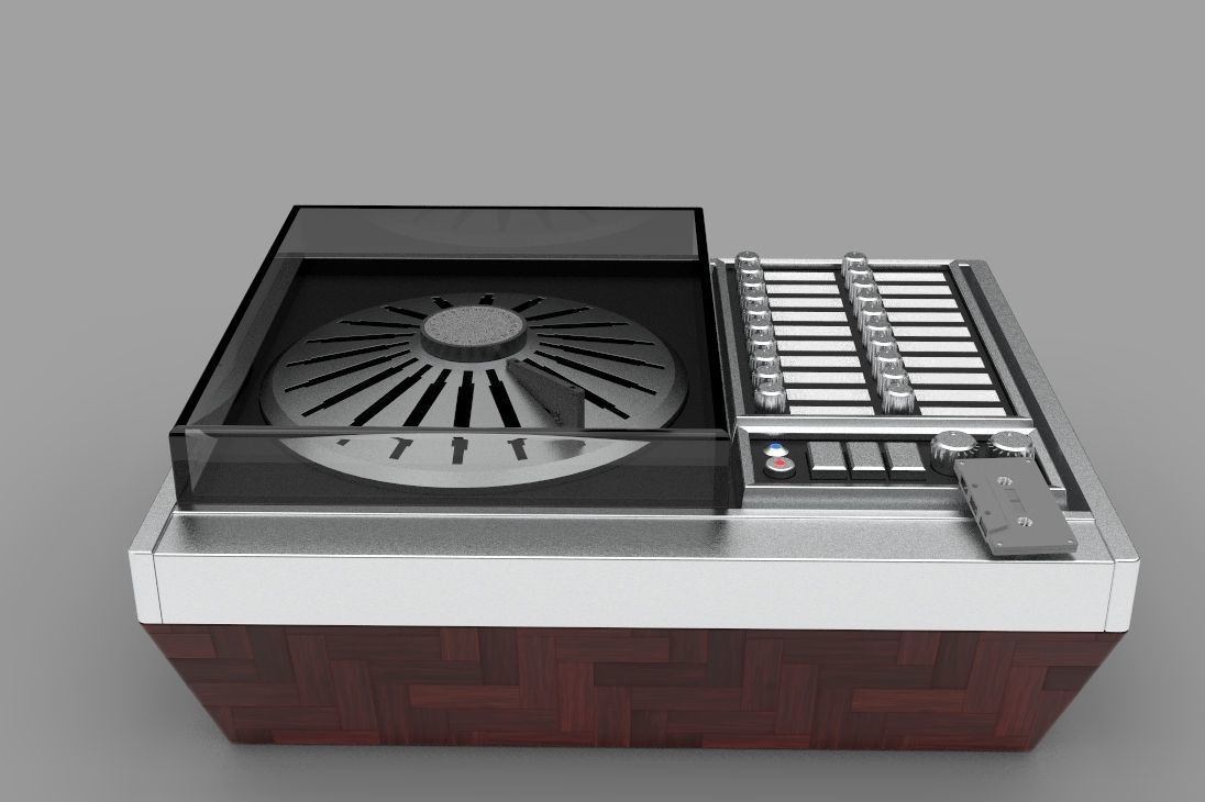  RS-296us cassette player 3D model_4