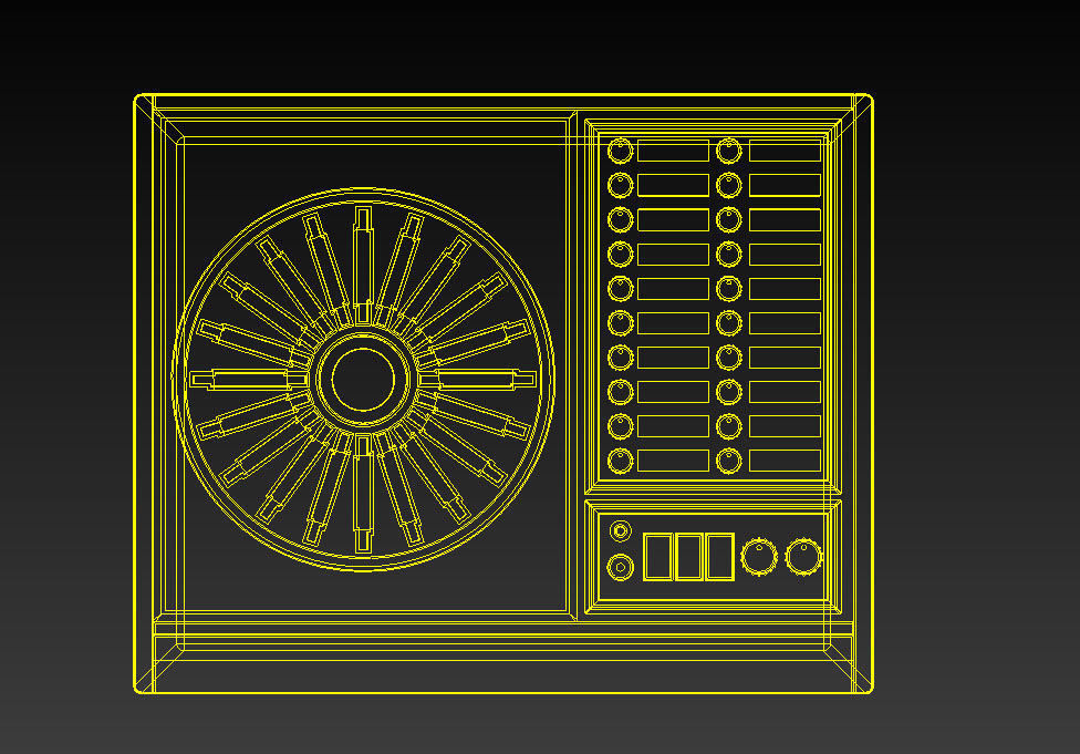  RS-296us cassette player 3D model_9