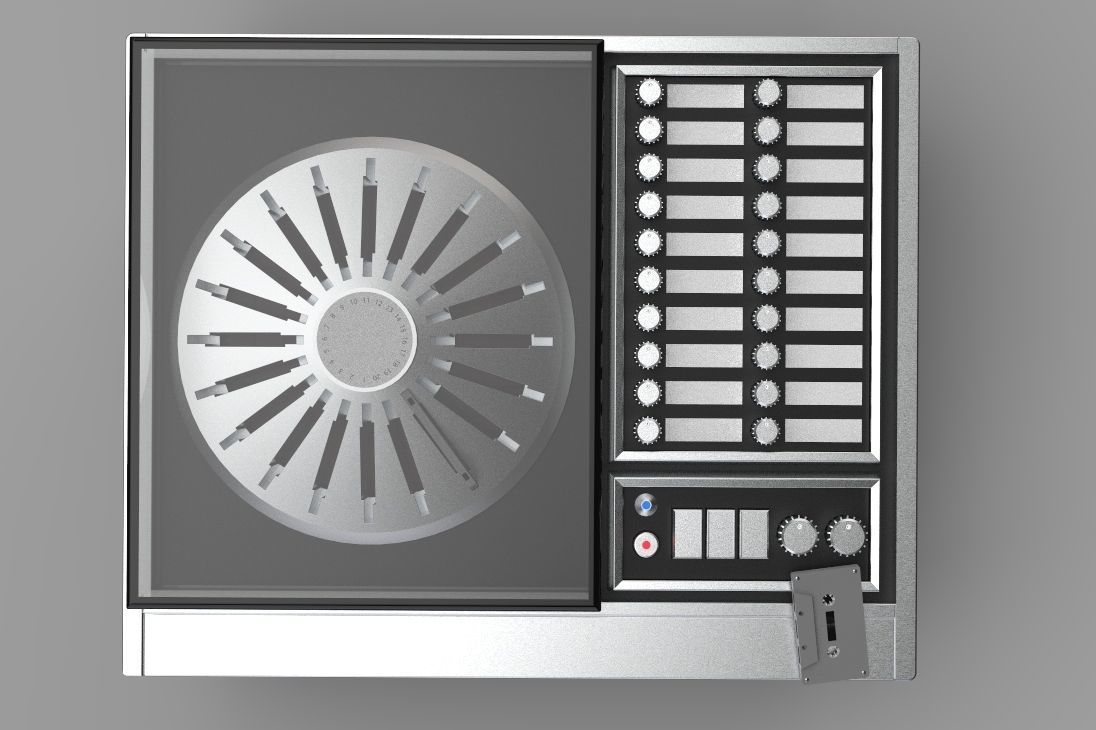  RS-296us cassette player 3D model_6