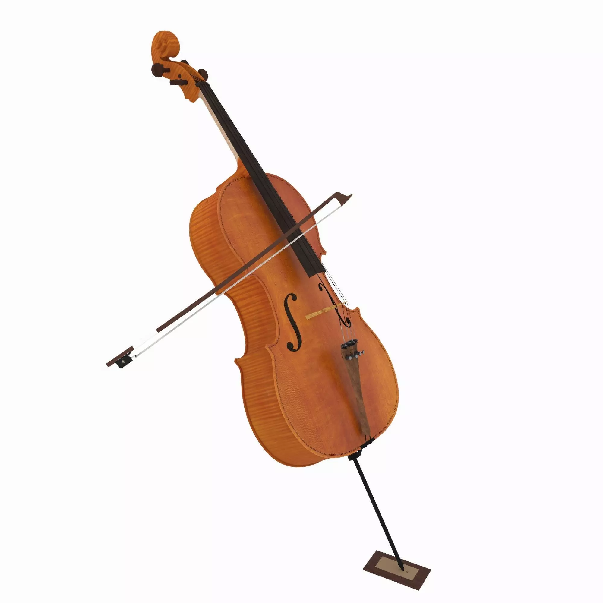 Cello stand 3D model_0