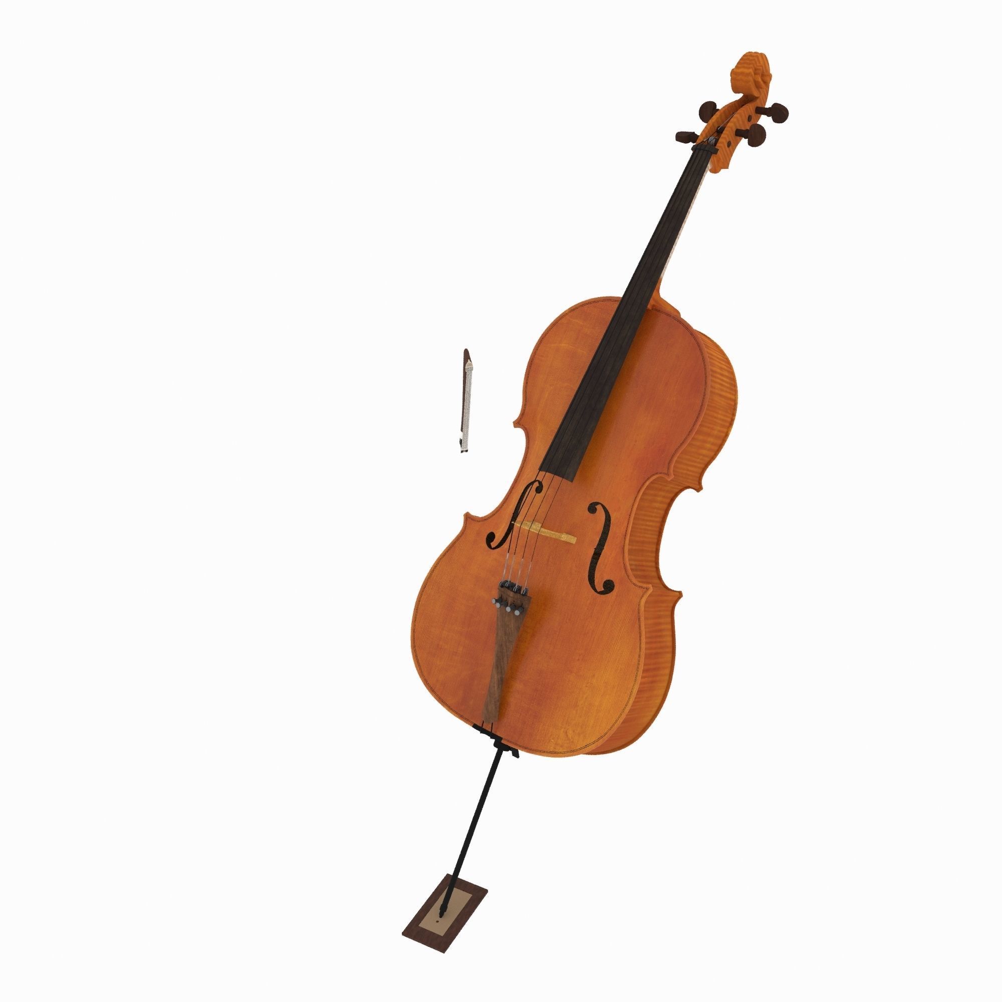 Cello stand 3D model_1