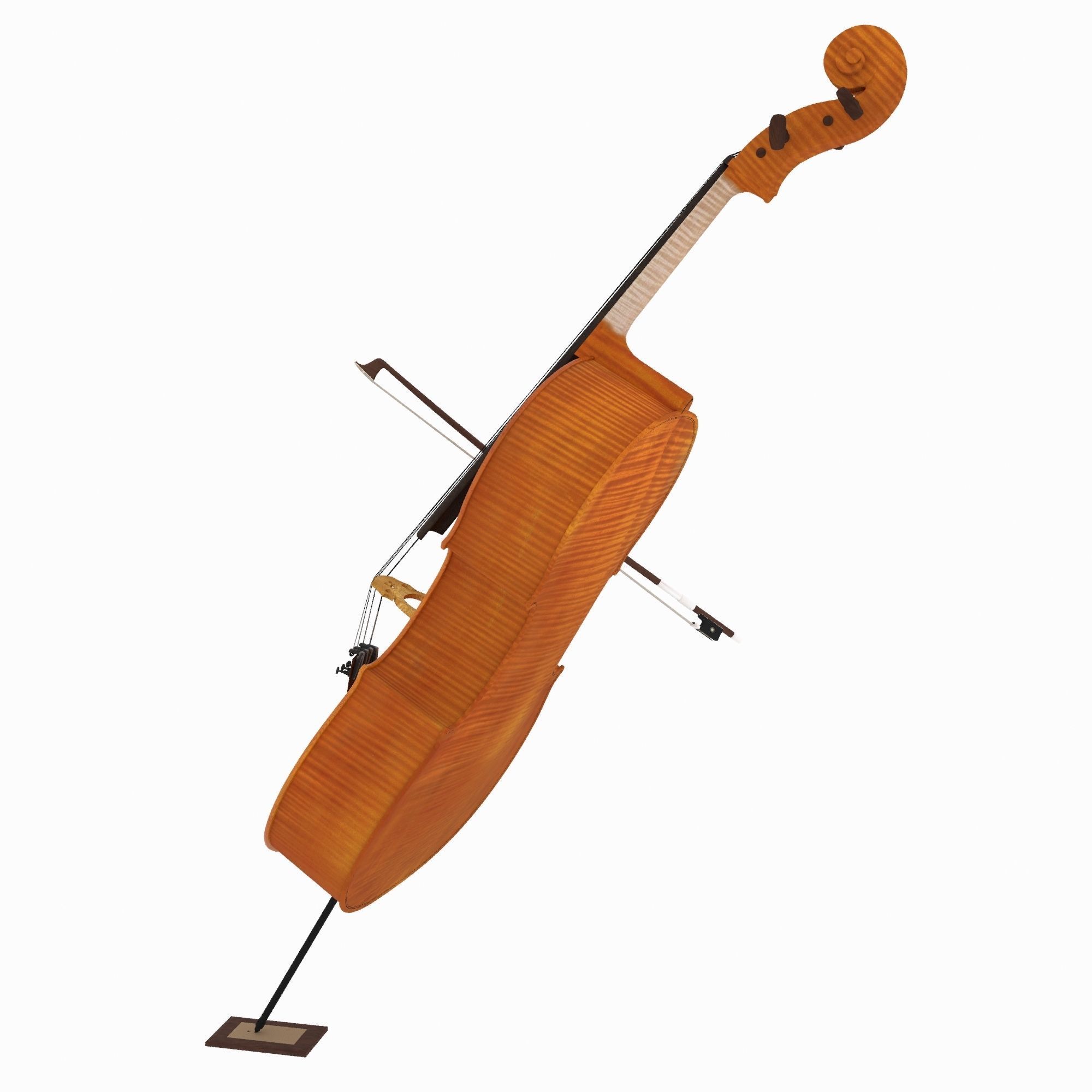 Cello stand 3D model_2