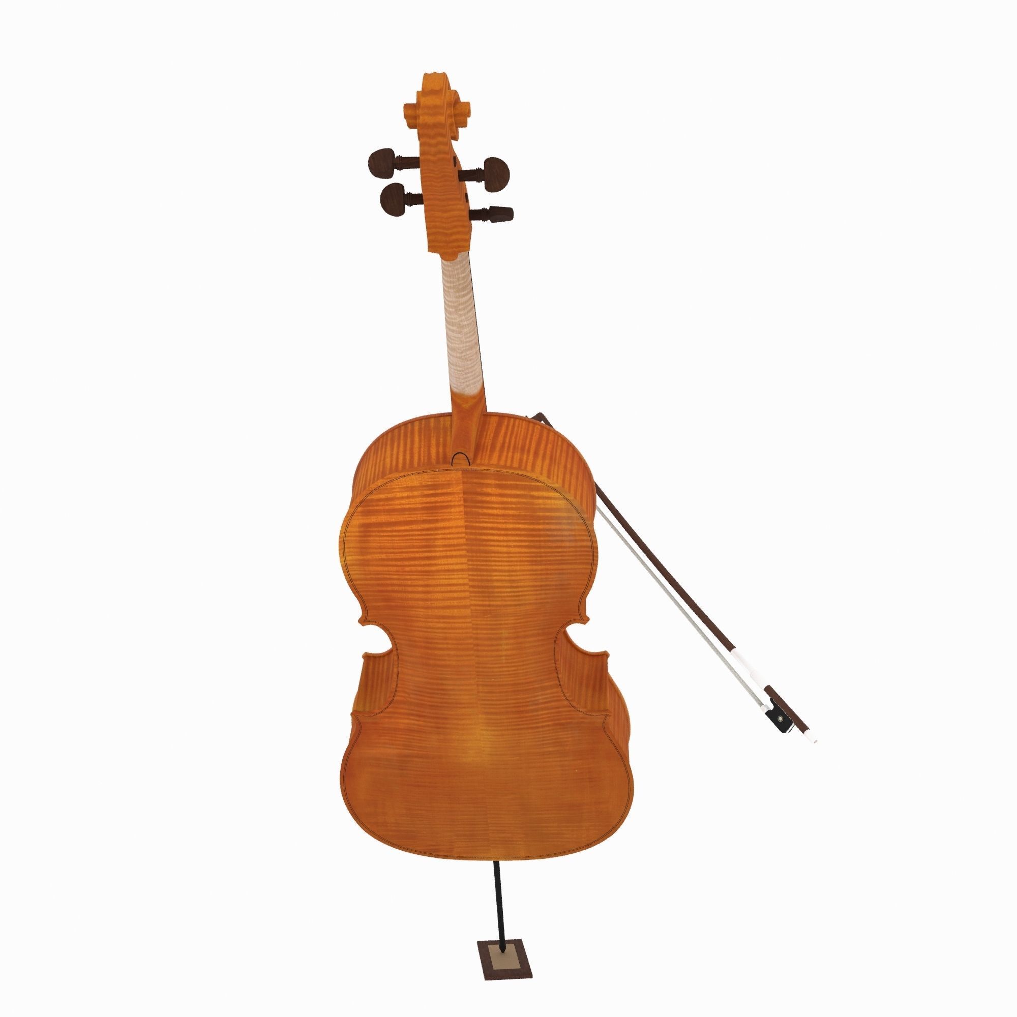 Cello stand 3D model_3
