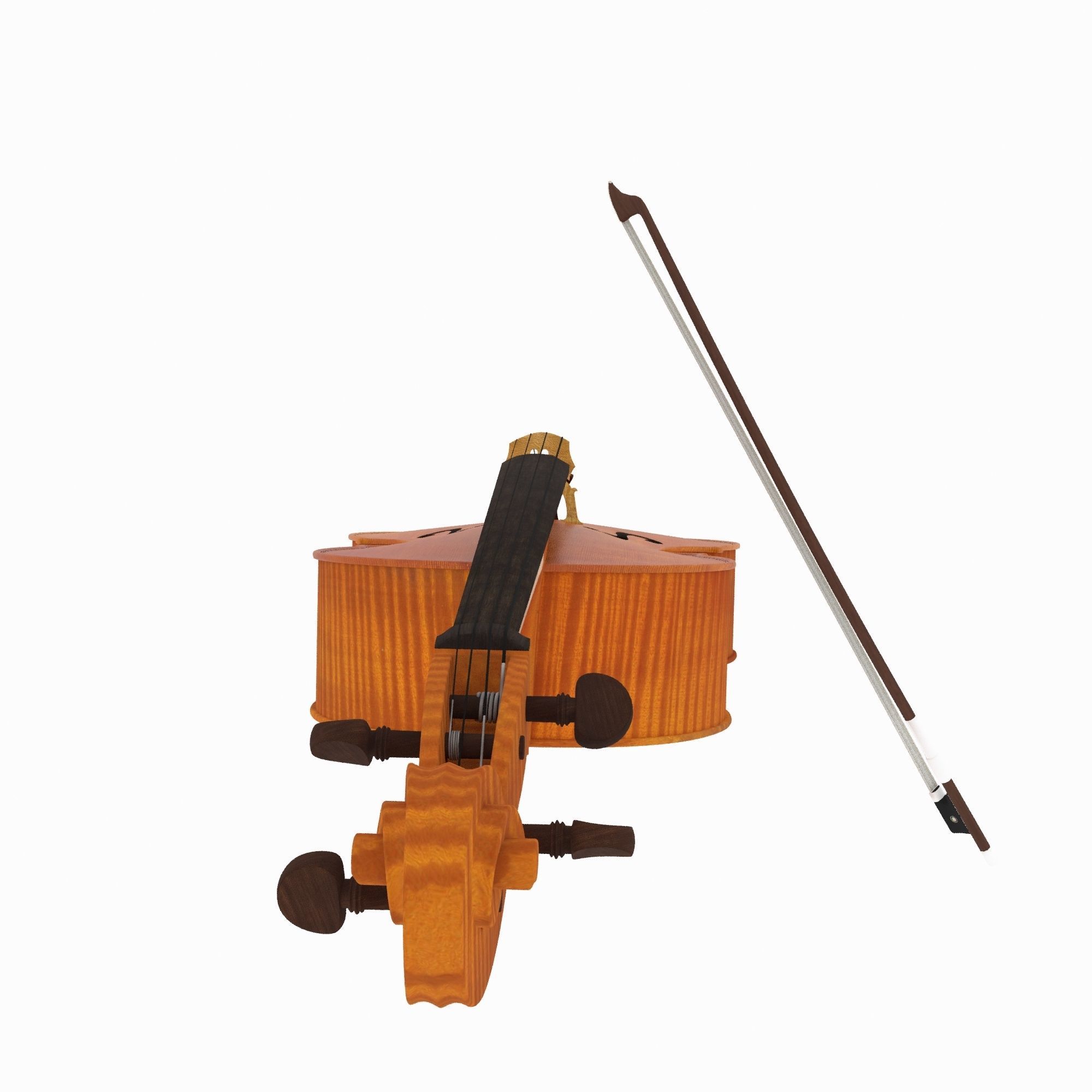 Cello stand 3D model_4