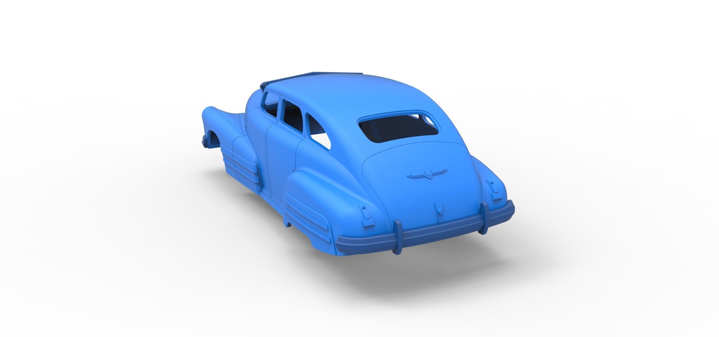 Shell Buick Special Sedan 1947 Scale 1 to 24 3D print model_11