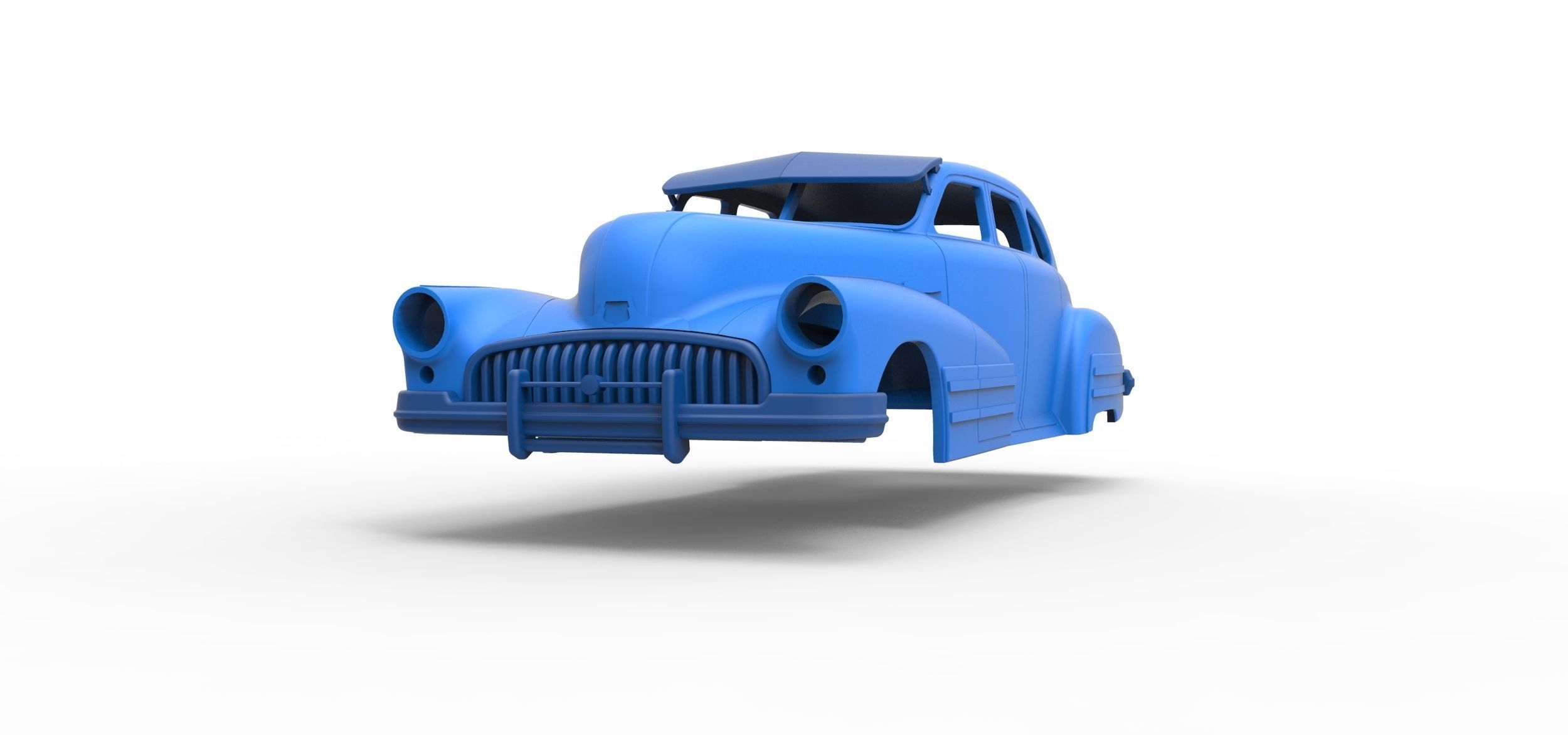 Shell Buick Special Sedan 1947 Scale 1 to 24 3D print model_3