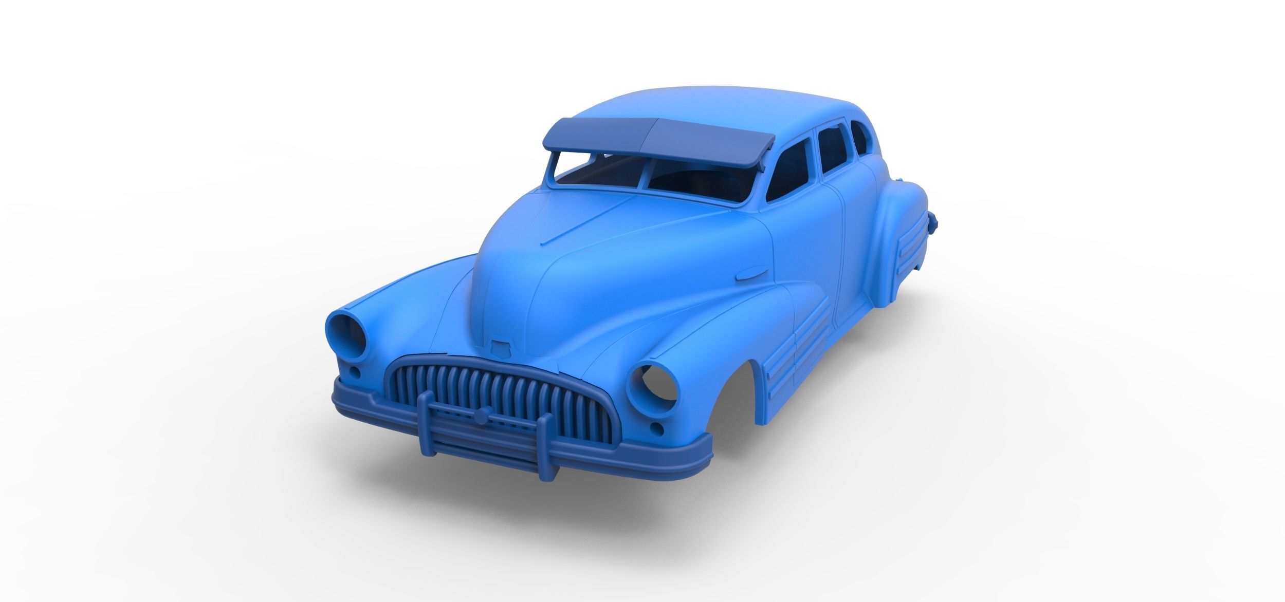 Shell Buick Special Sedan 1947 Scale 1 to 24 3D print model_2