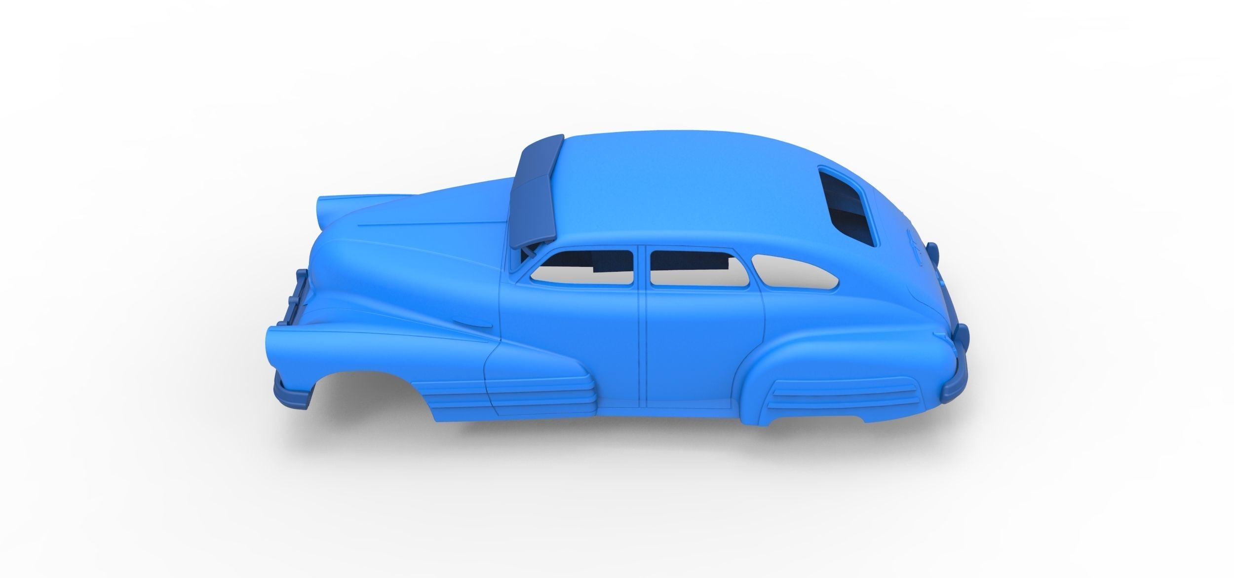 Shell Buick Special Sedan 1947 Scale 1 to 24 3D print model_7