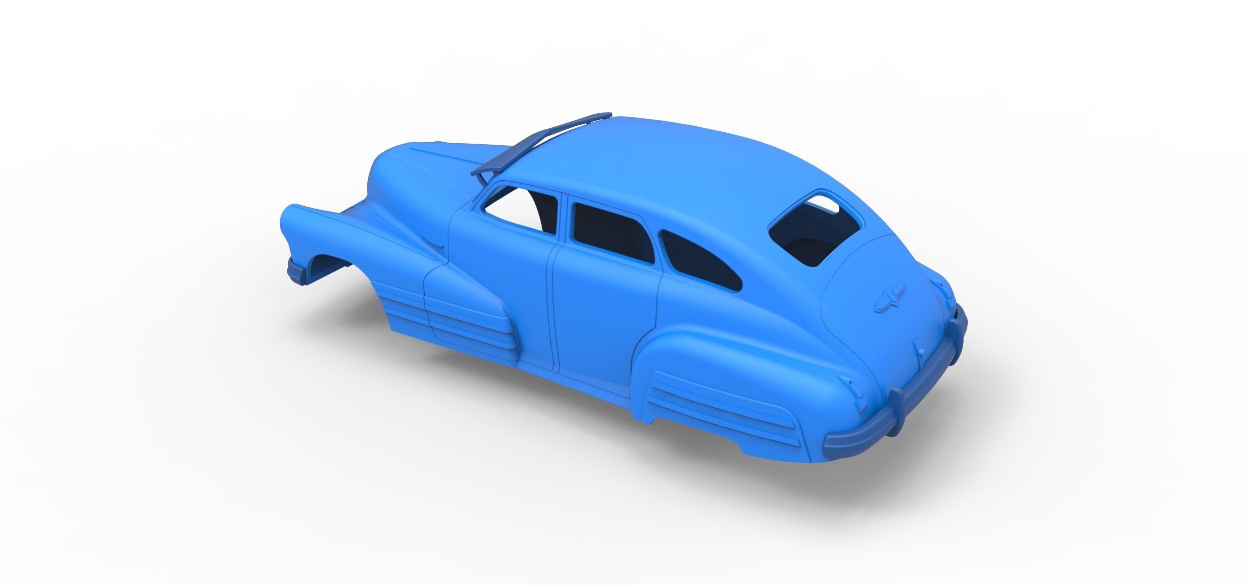 Shell Buick Special Sedan 1947 Scale 1 to 24 3D print model_9