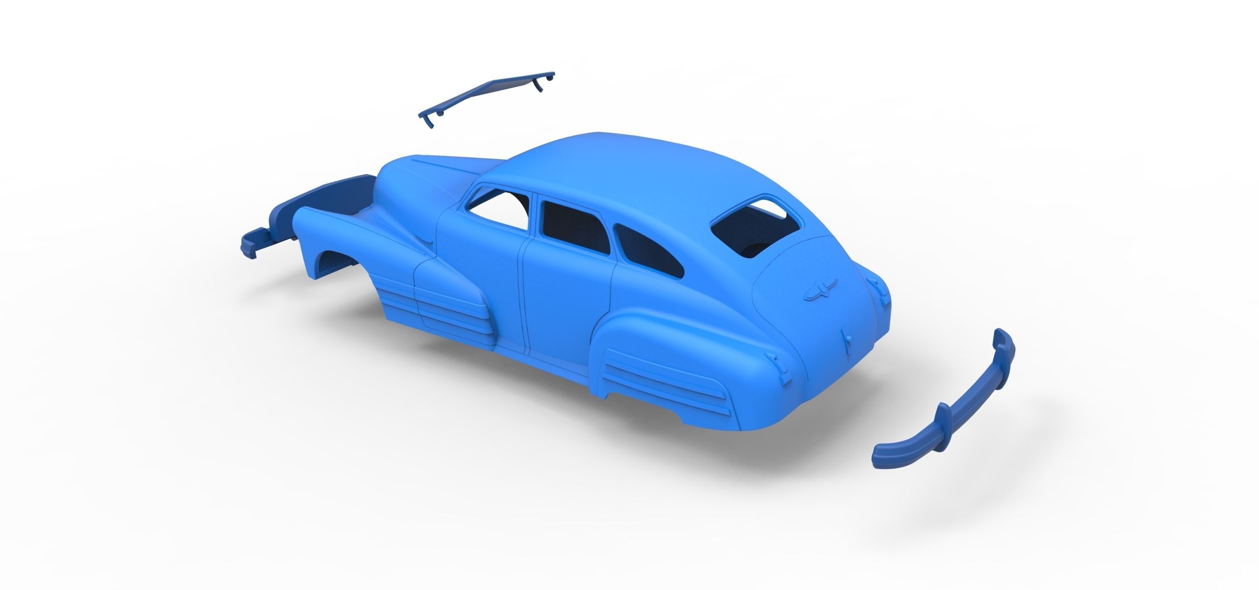 Shell Buick Special Sedan 1947 Scale 1 to 24 3D print model_18