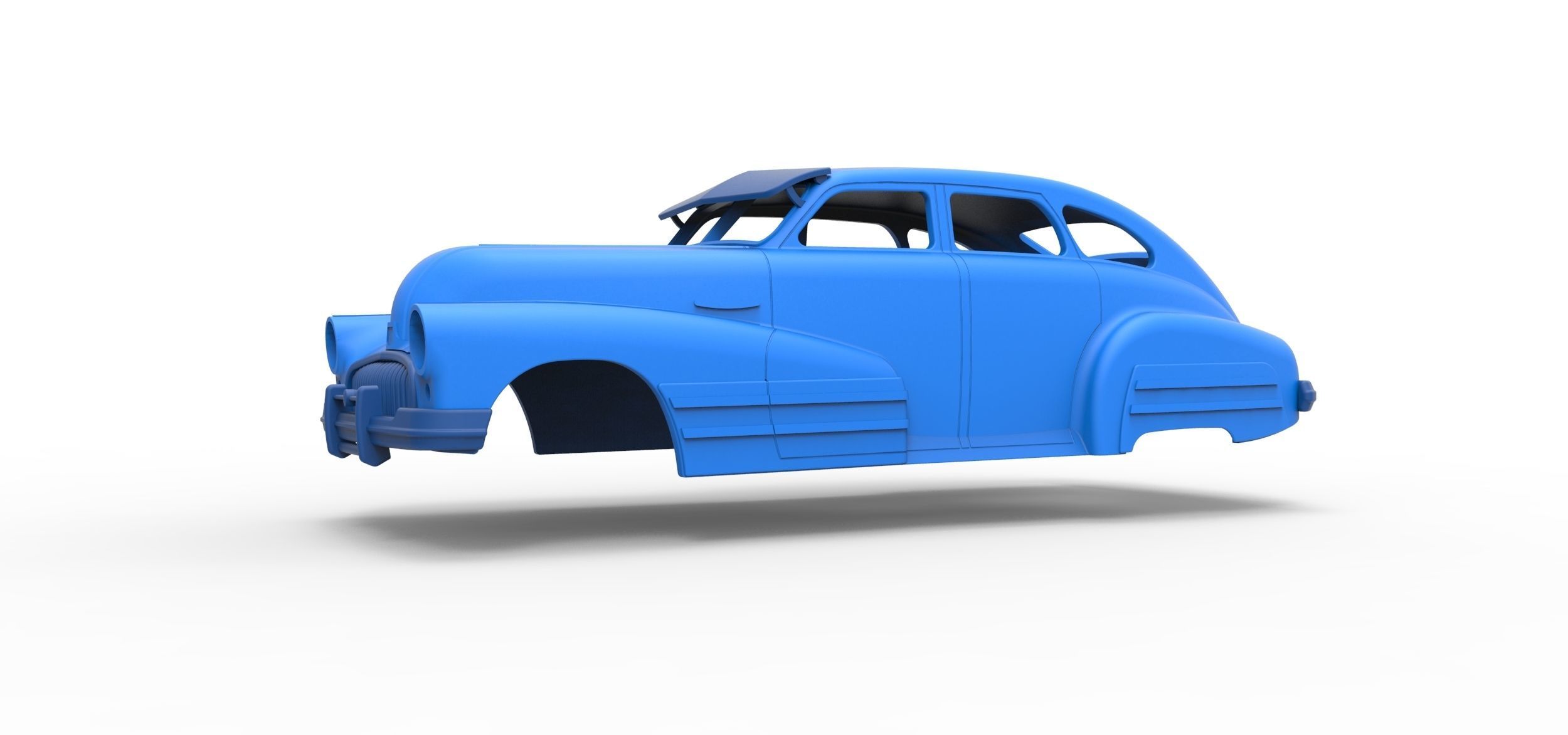 Shell Buick Special Sedan 1947 Scale 1 to 24 3D print model_1