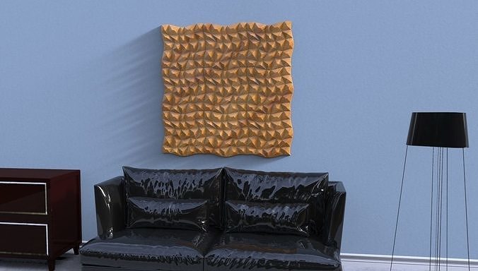 Seamless Wall Panel 3D STL Model - Modular Decorative Relief 