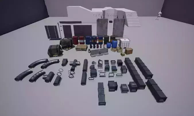 Props Pack 1 Low-poly 3D model