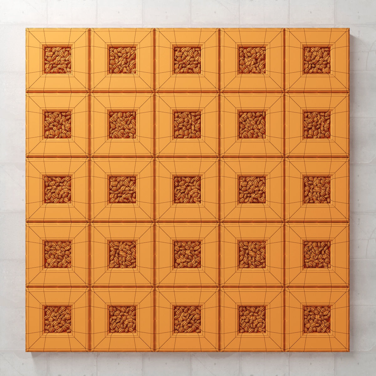 Area slabs smooth pebble 3D model_4