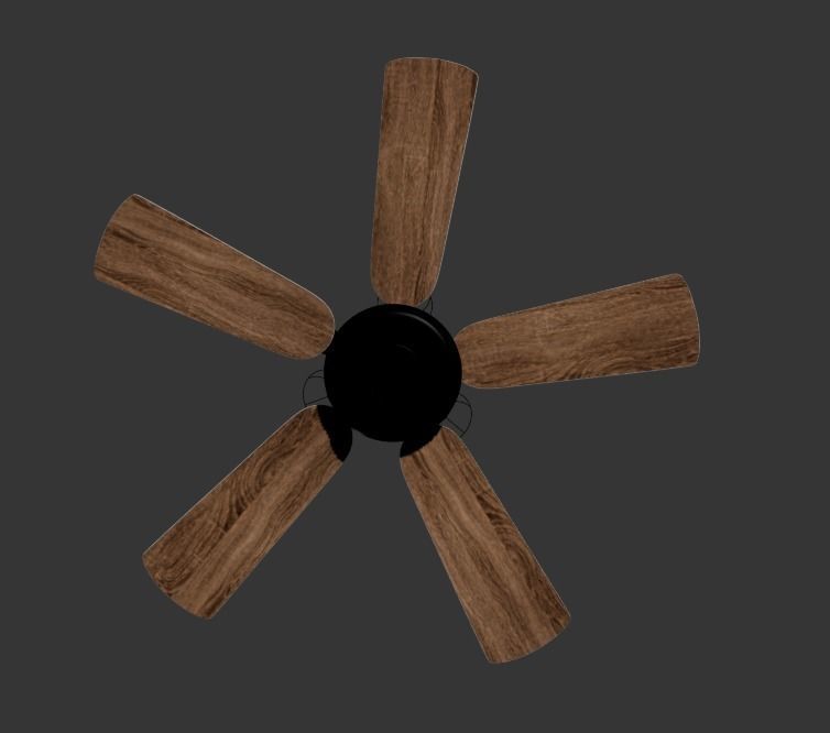 Classic Fan 3D model_1