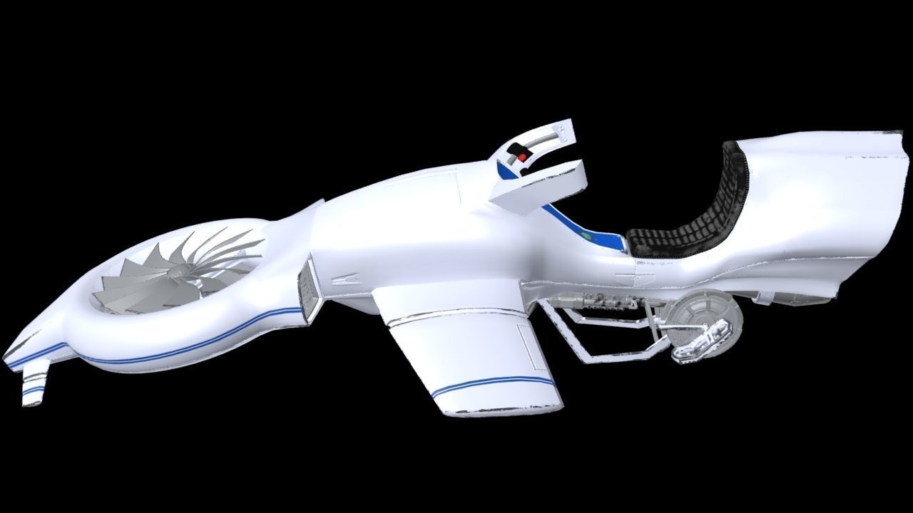 Hover bike 3D model_13