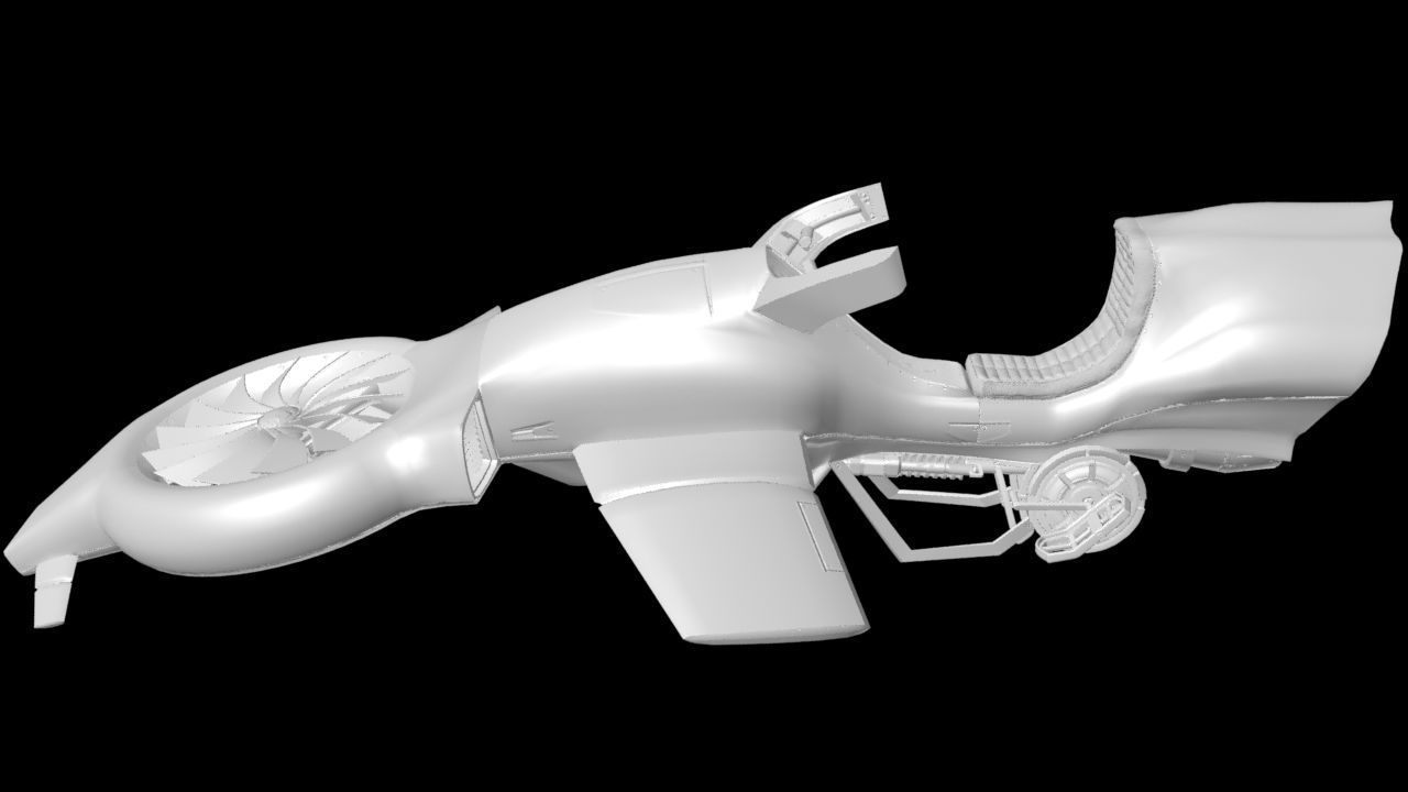 Hover bike 3D model_14