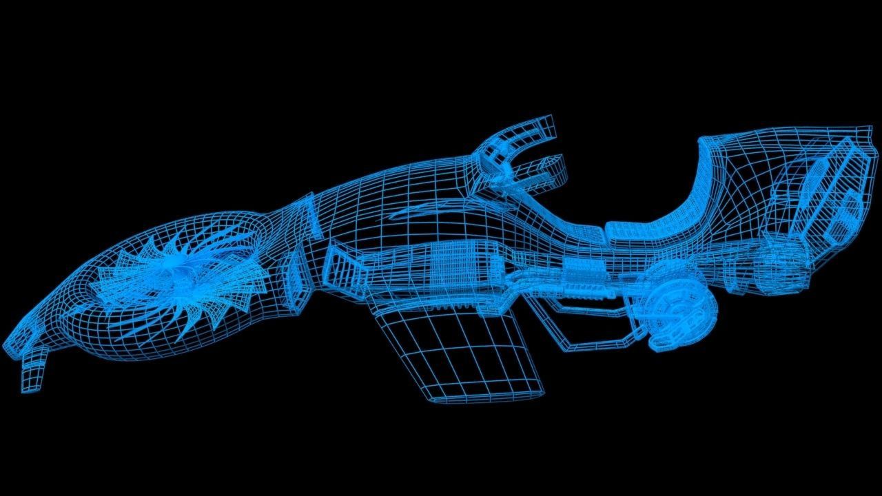 Hover bike 3D model_16