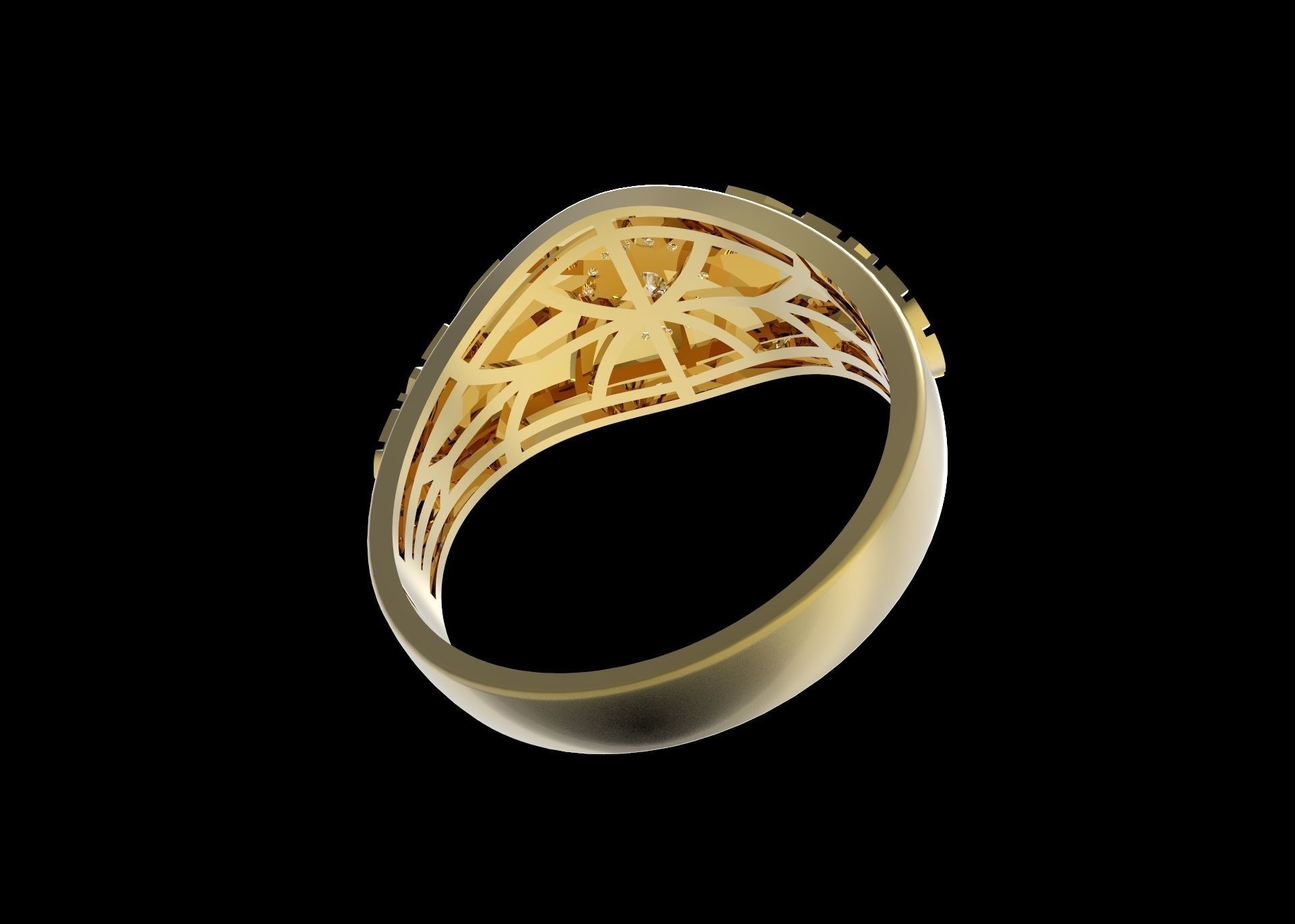 Gold 1 3D print model_4