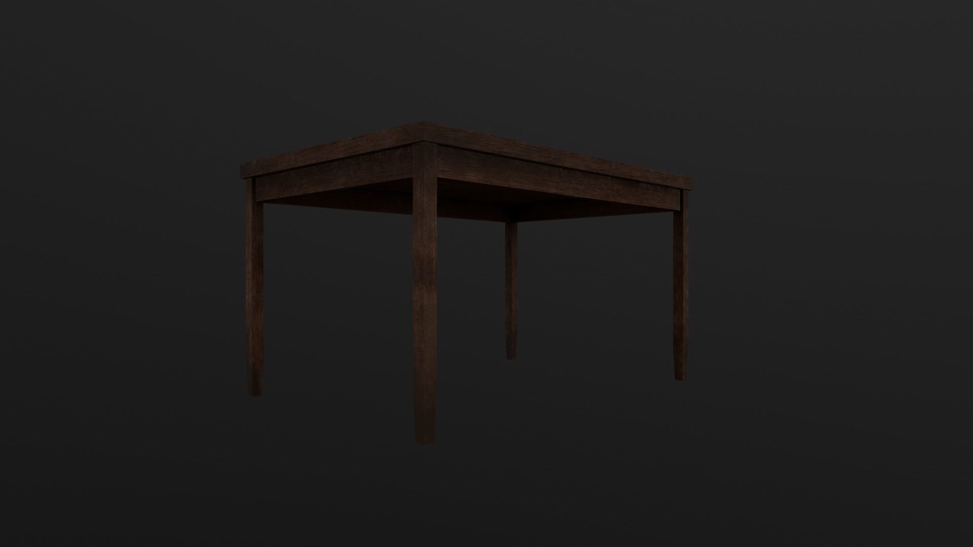 table old Free low-poly 3D model_2
