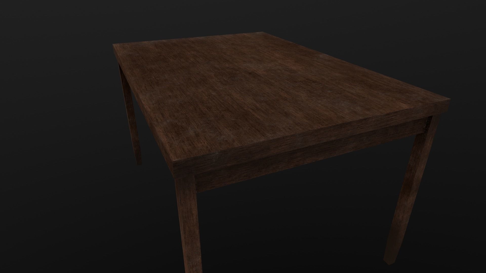 table old Free low-poly 3D model_7