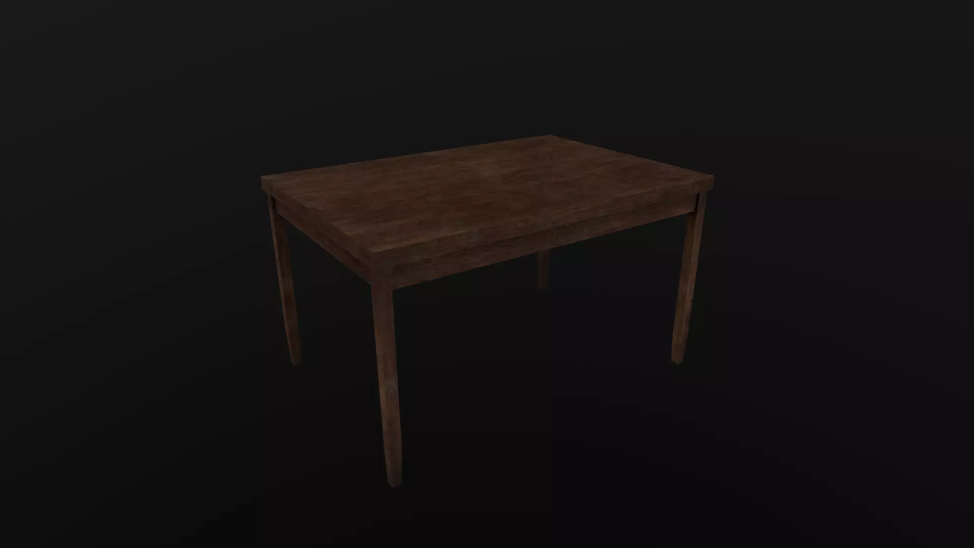 table old Free low-poly 3D model_0