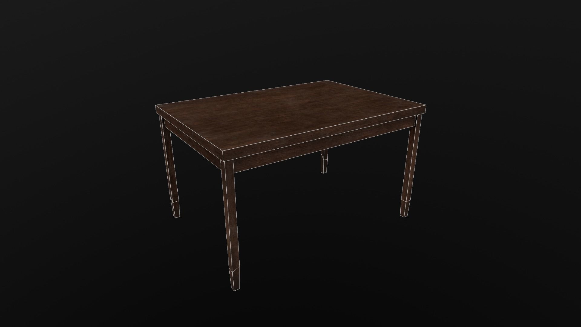 table old Free low-poly 3D model_4