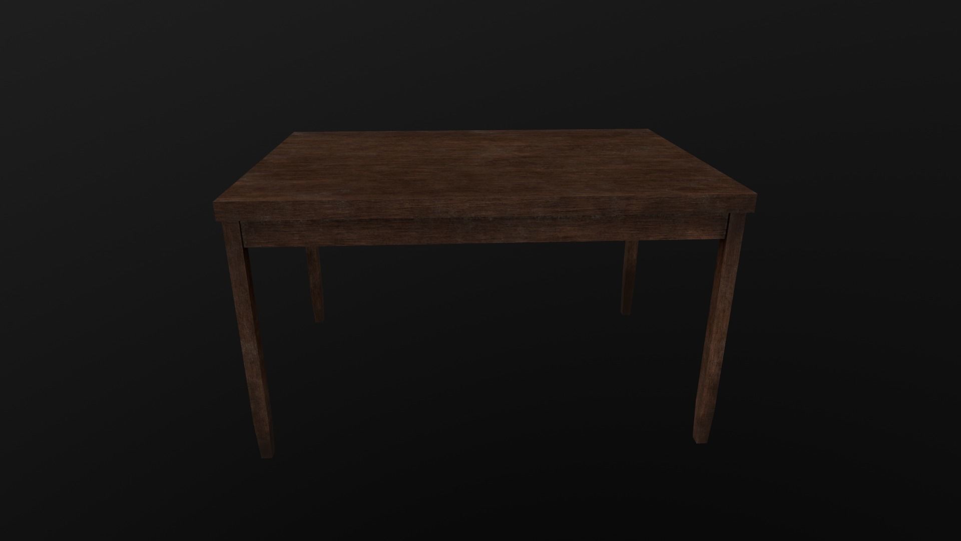 table old Free low-poly 3D model_5